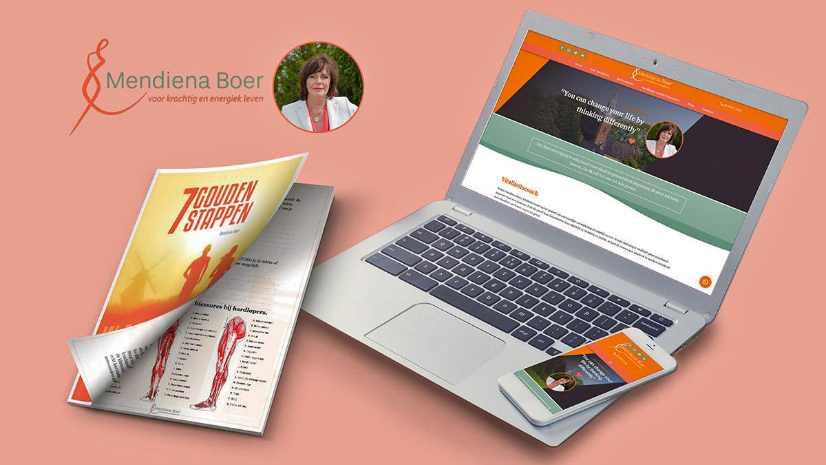 Website en e-book voor Mendiena Boer